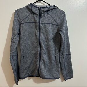 Columbia Women's Baker Valley Hooded Fleece jacket heathered greyish-blue XS